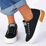 Soviet Ladies Taurus Lace Up Sneaker - Black - 8