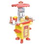 Hamburger Fast Food Bus Set Red