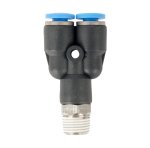 AirCraft Pu Hose Fitting Y Joint 4MM-1 8" M