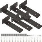 6 Pieces Floating Shelf Heavy Duty Hidden L Brackets -6 Inch