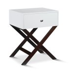 Four Corners White Antique Rocco Pedestal