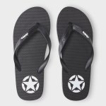 Jeep Mens Sunny Thong Sandals In Black - Black 9
