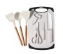8-PIECE Silicone Kitchen Knife & Cutting Board Set - Durable & Stylish