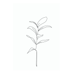 Handrawn Line Art Print 7