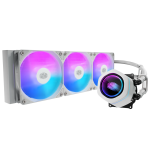 Cooler Master Masterliquid Core Nex 360 White Argb 360MM Aio Liquid Cooler Strong Thermal Performance Dual Chamber PUMP-MLX-D36M