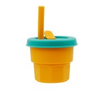 Kids Silicone Sipper - Orange