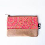 Shwe Leather-look Clutch Bag - Fuchsia Fiesta