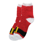 Christmas Fluffy Socks Assorted - Red Father Christmas
