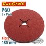 Tork Craft Fibre Disc 180MM 60 Grit 5/PACK