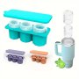 1PC Silicone Ice Mold For 30/40OZ Tumbler Cups Creative Ice Tray Maker Fits Cup Holders Freezer Safe Home Kitchen Accessory