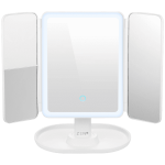 Zen Selene Series Detachable Trifold Makeup Mirror White
