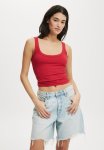 Cotton On Relaxed Denim Short - Air Blue Rip