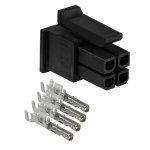 4-PIN Plug With Contact Terminals PR4MK04K-TTK-PIN-PLUG