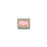 Composable Link Pink Cz In Rose Gold