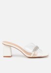 Zoya 1 Mule Block Heel - White
