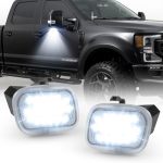 Litzland LED Side Mirror Puddle Light Compatible With Ford F150 F250 F350 F450 F550 Super Duty 2015-2020 LED Under Mirror Puddle