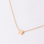 Goldair Gold Square Pendant Necklace - Gold