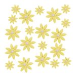 Large & Small Yellow Daisies Pack Of 20