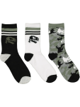 Dinosaur Print Crew Socks - Shoe 4 - 7 Assorted