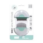 M-PETS 2 In 1 MINI Pet Comb For Long Hair Green