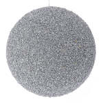 Silver Glitter Foam Bauble 20CM
