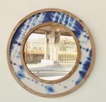 Round Tie Dye Blue Mirror – 74CM