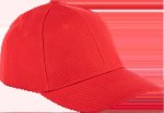 Pioneer 6 Panel Baseball Cap Red