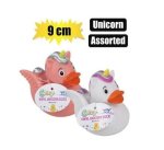 Baby Vinyl Themed Duck 9CM Unicorn Astd