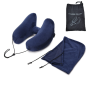 Hooded Design Neck Pillow For Travel Inflatable Airplane Pillow