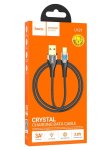 Hoco U121 Crystal Charging Cable USB To Type-c Gold Standard