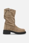PoP Candy Faux Suede Boots - Beige