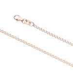 9K Rose Gold Diamond Cut Wheat Chain 1.8MM