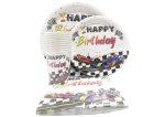 Happy Birthday Racing Paperplate Set 40PC Set