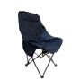 High Back Outdoor Folding Camping Chair--black