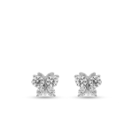 Sterling Silver Cubic Zirconia Kid&apos S Butterfly Stud Earrings