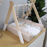 Changing Mat Cover Safari Pennygum With Sage Green Background Focus On Giraffe Set