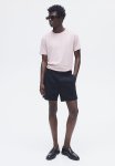 Slim Fit Ribbed Lyocell-blend T-Shirt - Pink