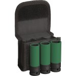 Bosch 3PC Pro Extra-deep Impact Socket Set 17 19 21MM 1 2 Sq. Dr. 2608003033
