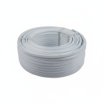 Flat 2 Core + Earth Electrical Cable 20M 1.5MM White