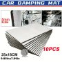 10PCS 9.85INX7.09IN Sound Deadening Damping Mat Car Silent Compact Van Proofing 5MM Caravans Motorhomes