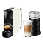 Nespresso Essenza MINI & Aeroccino Milk Frother Bundle – Pure White