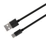Verve UC20 2A Usb-a To Usb-c Charge & Sync 1.0M Cable - Black