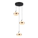 Luma Ice Trio Cluster Pendant Lights On A Plate