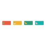 NB793 - Niimbot - B18 N1 - 14X30MM - 195 Dino Land Patterns Labels