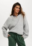 Cotton On Luxe V-neck Pullover - Grey Marle