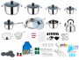 145-PIECE Stainless Steel Cookware Set