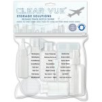 Empty Travel Assortment Bottles & Jars Set 9 Pieces