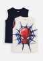 Puff Print Spiderman Cotton Muscle Vests 2 Pack