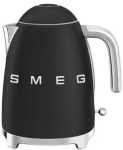 Smeg 1.7L Matte Black Retro Cordless Kettle - KLF03BLMSA