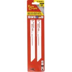 Tork Craft Sabre Saw Blade 200 X 2.5MM 10TPI Wood Metal Pvc Al 2PC